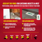 Catchmaster Max-Catch Mouse & Insect Glue Trap 36PK, Mouse Traps Indoor for Home, Sticky Pest Control Adhesive Tray for Catching Bugs, Bulk Unscented Glue Boards