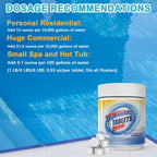 1.2LB Bromine Tablets for SPA Hot Tub, 1 inch Tablets, Hot Tub Bromine Tablets, Soft Water Feel, No Chlorine Odor, Great Chlorine Alternative