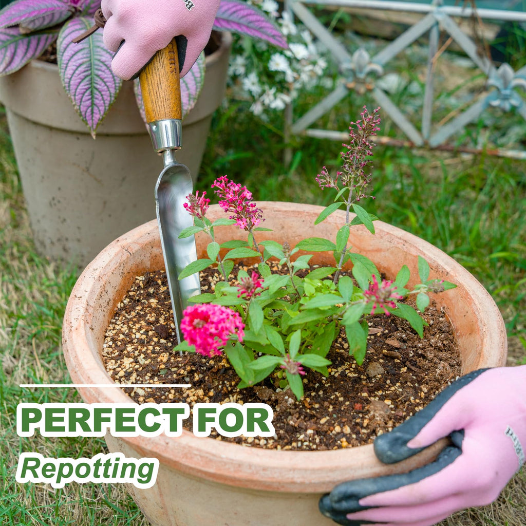 Haliaeetus Widger Seedling Tool, 13.8'' Narrow Garden Trowel for Repotting