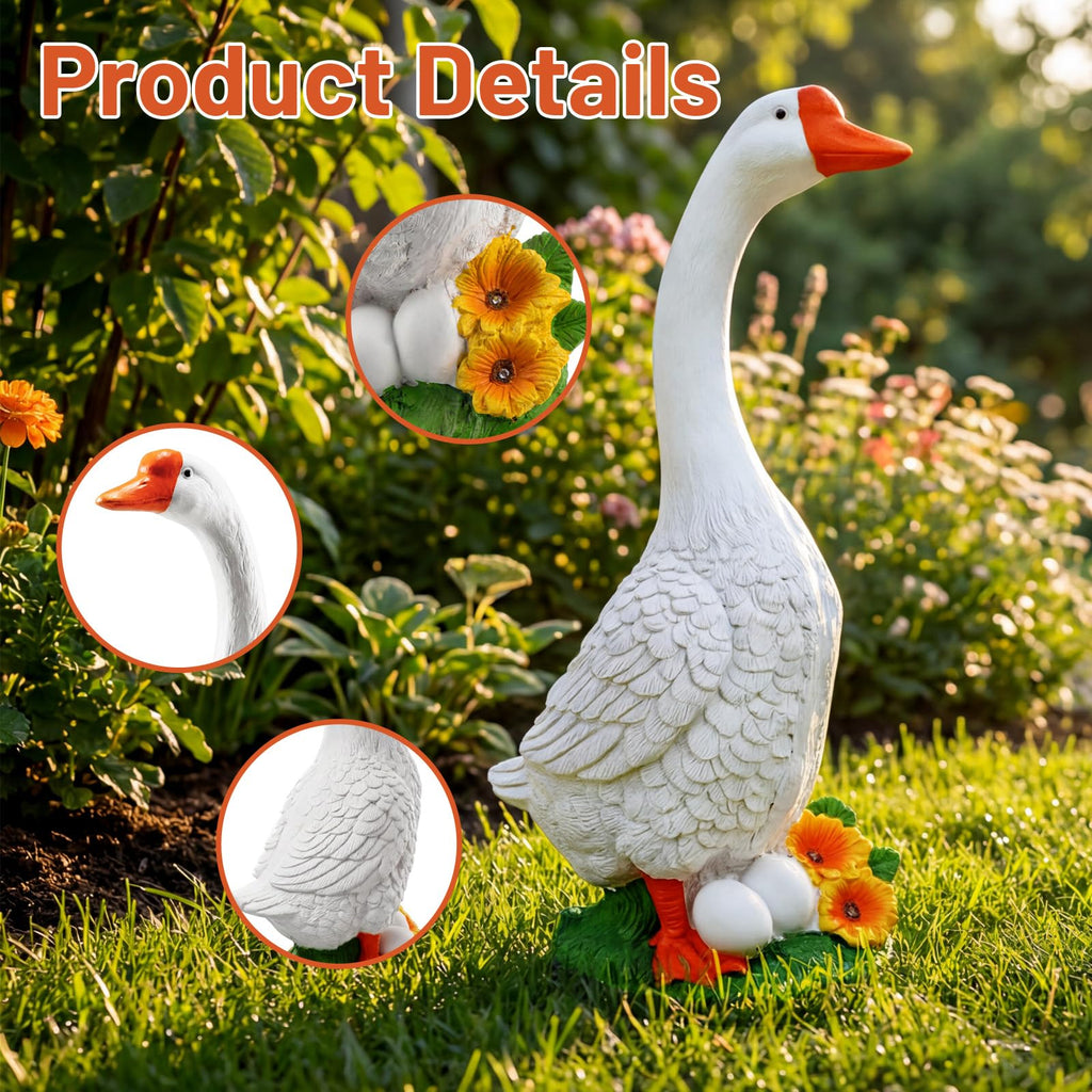 vchin Large Porch Goose Statue, 23 inch Large Porch Goose Statue