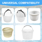 FSQLB 8" Pool Skimmer Basket Replacement for Waterway 542-3240 Renegade Skimmers | Built-in Weight, 316 Stainless Steel Handle with Rubber Grip (1 Pack)