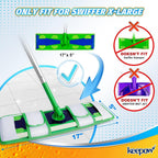 KEEPOW XL Mop Pads Compatible with Swiffer Sweeper XL, 6 Pack Wet Pads Refills Dry Sweeping Cloths, Reusable Pads for X-Large