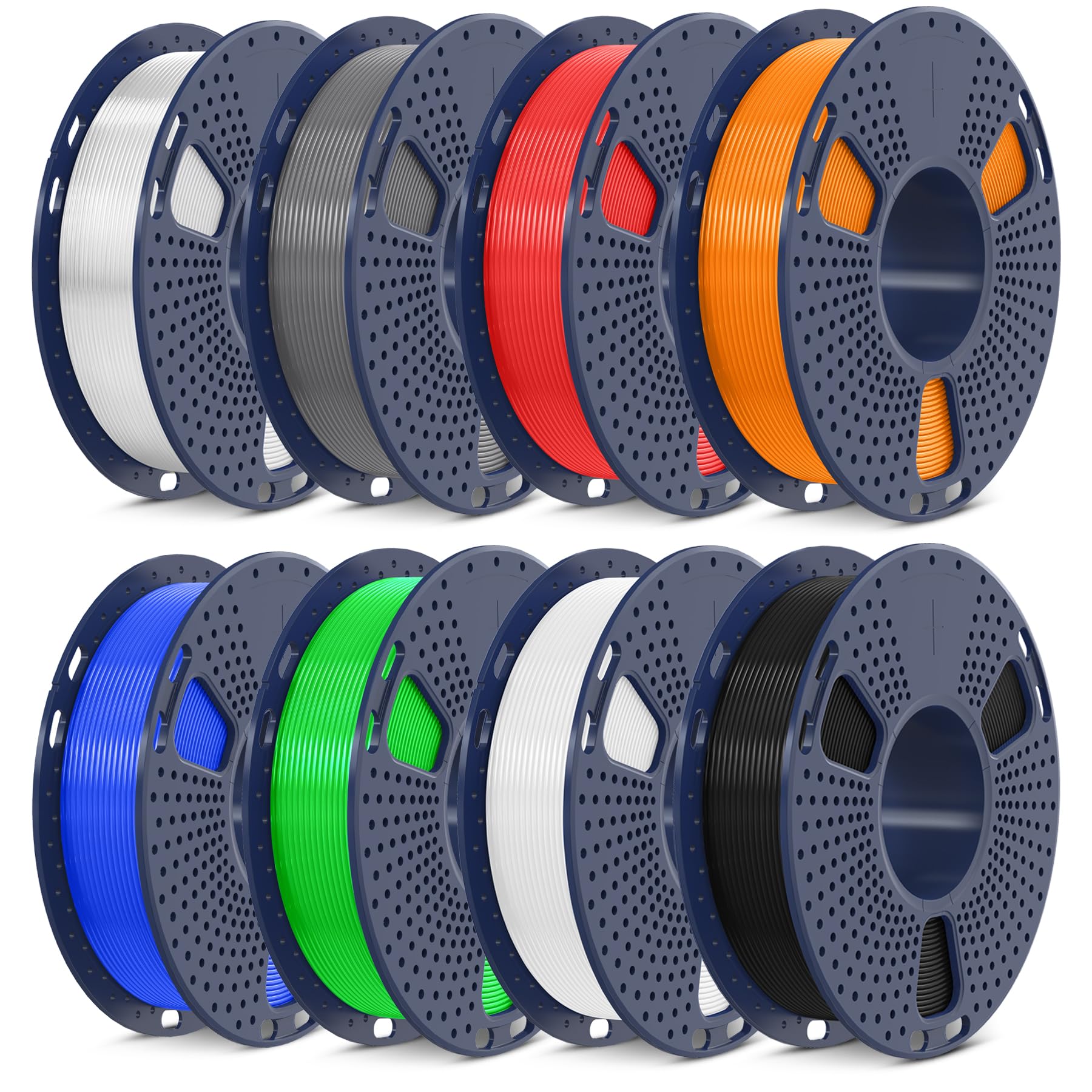 SUNLU 250g PLA Filament Bundle 1.75mm, Multicolor 3D Printer Filament