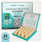 Uproot Clean Washing Machine Cleaning Tablets Ultra 40% Stronger, 24 Pack