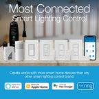 Lutron P-BDG-PKG2WS-WH Caseta Deluxe Smart Switch Kit, Compatible