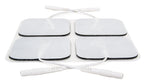 reserv 2" x 2" Premium Re-Usable Self Adhesive Electrode Pads for TENS/EMS Unit, Fabric Backed Pads with Premium Gel (Latex Free) (1 Pack (40 electrodes)