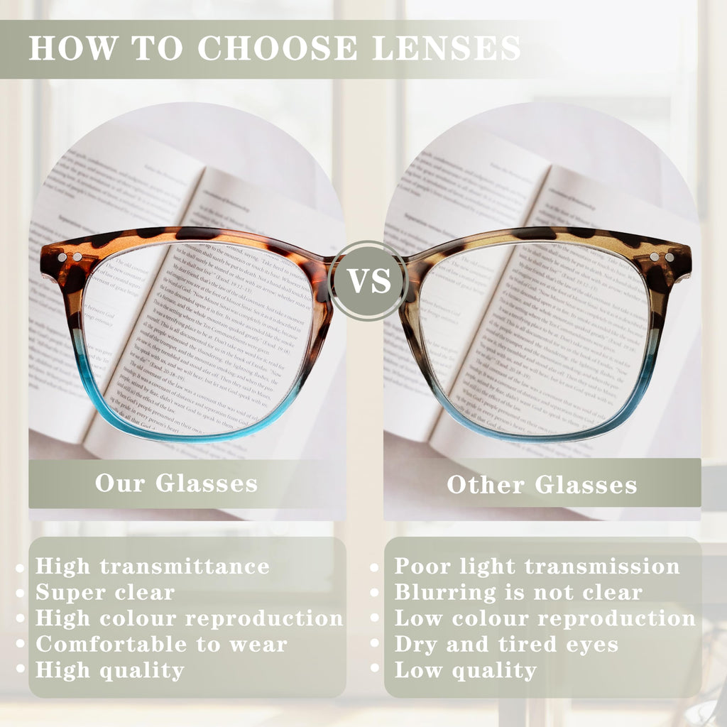 Dolarosey Reading Glasses For Women, Spring Hinge Anti Eyestrain Readers, Fashion Pattern Print Eyeglasses,Cheaters (2.5)