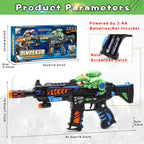 DaoDaoZhu Dinosaur Light Up Toy Gun with Sound Effects, Toy Guns for Kids