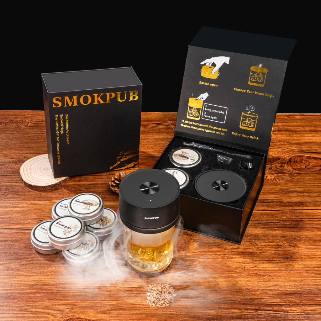 Electric Whiskey Smoker Kit, Cocktail Smoker with Heating System