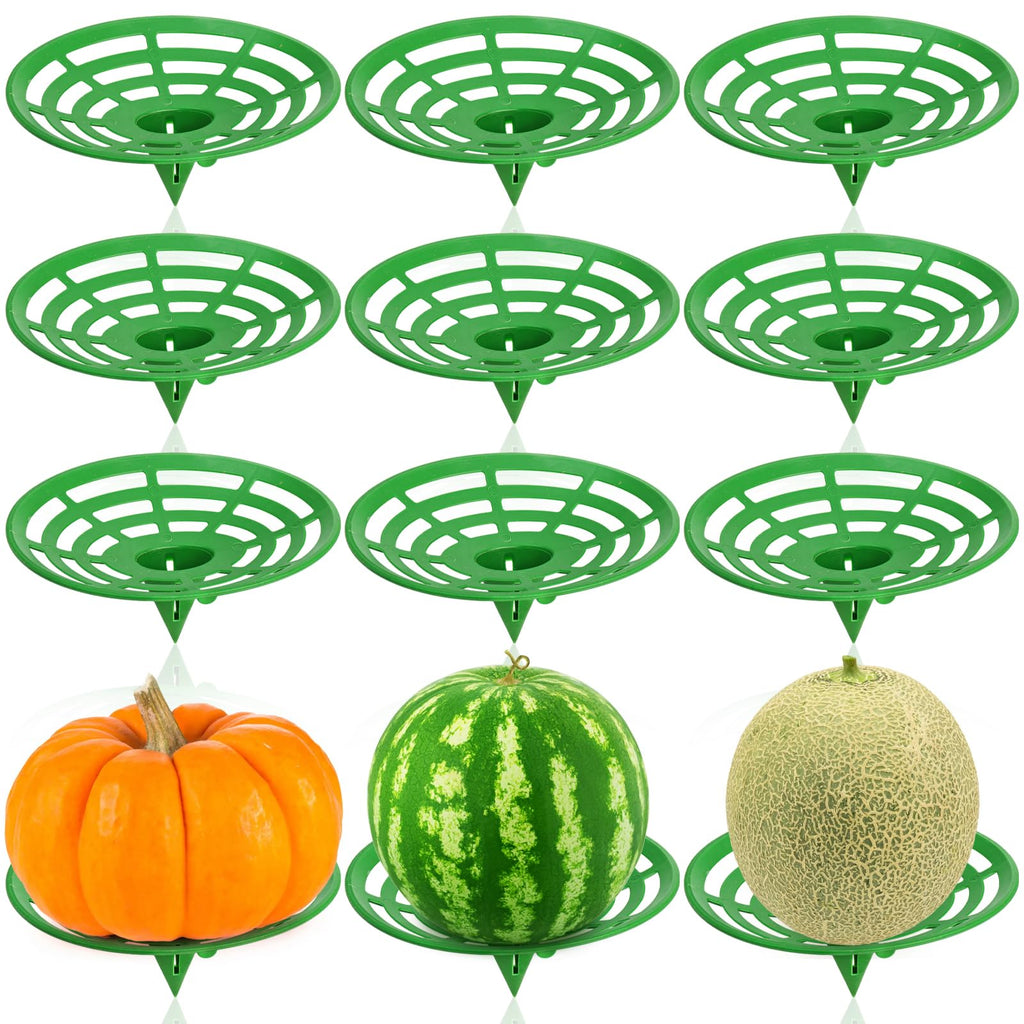 Pumtus 12 Pack Melon Cradles, Plastic Pumpkin Support, Squash Protector Stand, Watermelon Support Plant Trellis, Melon Holder Growing Frame, Protector for Watermelon, Squash, Pumpkin