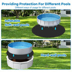 Gonioa 10 FT Pool Pad for Above Ground Pools, Pool Liner Pad Under Pool Mat for Above Ground Swimming Pools or Hot Tub Mat, Under Pools Ground Pad