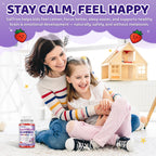 Saffron Gummies for Kids & Adults, 20-in-1 Saffron Supplements with 88.5mg Saffron Extract, B6, B12, C, D3, Magnesium for Calm, Focus, Nerve, Sugar Free, Vegan, Non-GMO - Strawberry Flavor, 60 Counts