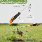 MINOVARA Weed Puller Tool, Portable Rubber-Handled Garden Tools, Four-Tined Weeding Tool, Uprooting Weeding Tools, Crevice Weeder, Yard Weed Tools and Weed Removal Tool (style3)