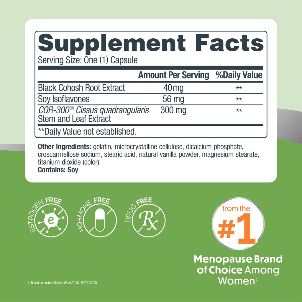 Estroven Weight Management for Menopause Relief - 30 Ct. - Clinically Proven Ingredients Help Manage Weight, Provide Night Sweats & Hot Flash Relief* Drug-Free & Gluten-Free Caplets