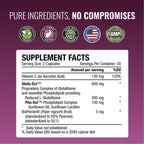 Approved Science® Glutathione - 500 mg - Phospholipid Complex, Vitamin C, Bioperine - Top Antioxidant to Help Neutralize Free Radical - Vegan Friendly - 60 Capsules per Bottle - 3 Bottles