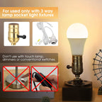 Briignite LED Light Bulbs, 3 Way LED Light Bulbs 50 100 150W Equivalent, 3 Way Light Bulb, Three Way A19 Light Bulbs E26 Medium Base, Warm White 3000K, 500lm-1000lm-1500lm, 2 Pack