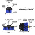 Drillbrush Boat Accessories – Kayak Cleaning Kit – Boat Cleaning Brush Kit – Marine Scrub Brush Attachment for Drill – Rotary Brushes for Boats – Motorized Hull Power Scrubber Set - Hull Cleaner Set