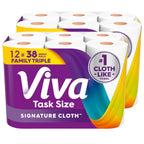 Viva Signature Cloth Paper Towels, 12 Family Triple, 141 Sheets per Roll