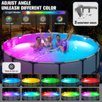 Solar Pool Lights,2026 Upgraded Solar Powered Above Ground Pool Lights, Frame Pool light Waterproof,Swimming Pool Solar Light,Color Changing Pool Lighting for Above Ground Pool Accessories-1PC
