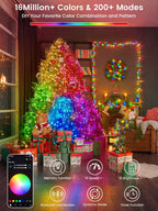 240LED Smart Color Changing String Lights 92FT Halloween Lights App Remote