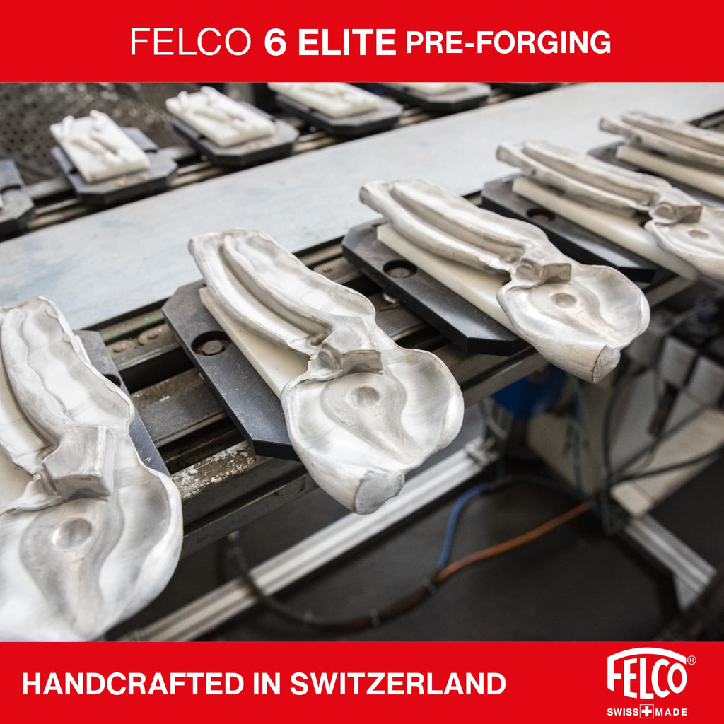 FELCO 6 ELITE Pruning Shears – 7.7" Swiss-Made Garden Clippers with Leather-Wrapped Handle for Medium Right Hands | Hand Pruners for Gardening | Garden Tool Cutter with Bypass Blade, Aluminum Body