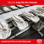 FELCO 6 ELITE Pruning Shears – 7.7" Swiss-Made Garden Clippers with Leather-Wrapped Handle for Medium Right Hands | Hand Pruners for Gardening | Garden Tool Cutter with Bypass Blade, Aluminum Body