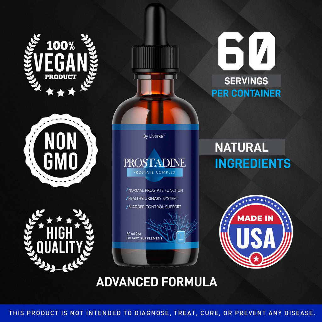 (3 Pack) Prostadine Drops - Official Drop Formula Prostadine for Men, Prostadine Reviews, Prostadine Supplement, Prostadine Natural Liquid Support, Prostadine Drop Formula, 3 Bottles for 3 Months
