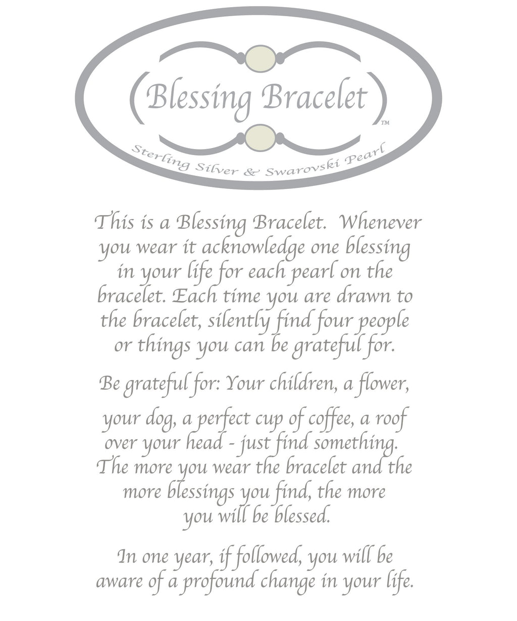 Made As Intended Crystal White Pearl Blessing Bracelet, Regular Size