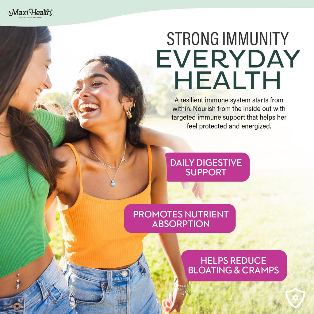 Teen Vitamins for Girls 12-17 - Teen Multivitamin Supreme with D3, Iron, Calcium, Biotin, Digestive Enzymes – Teenager Girl Multi Vitamins for Energy, Immune & Mood Support – 60 Count