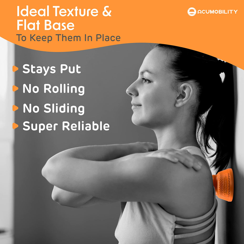 Acumobility Massage Ball Roller 2 Pack - Trigger Point - Massage Balls Massage Roller Ball - Foot Massage Ball - Physical Therapy Ball