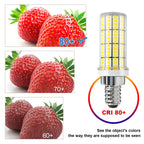 RIUVAO 4 Pack E12 Led Bulb 200w Equivalent Chandelier Light Bulbs Bright E12 LEDs Candelabra Bulb 5000k Daylight White 2500lm Led Light Bulb for Chandeliers, Ceiling Fan, Pendant, Wall sconces