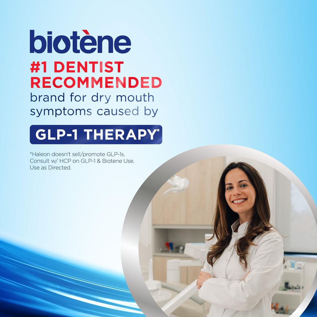 Biotene Oral Rinse Mouthwash for Dry Mouth, Breath Freshener and Dry Mouth Treatment, Fresh Mint - 2x33.8 fl oz
