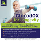 GlucodOX AMPK Activator Supplement – AMPK Enzyme, Metabolism Booster, Guggul Supplement for Body Management & Longevity – Vegan Metabolic Support - 30 Day Supply (60 Capsules)