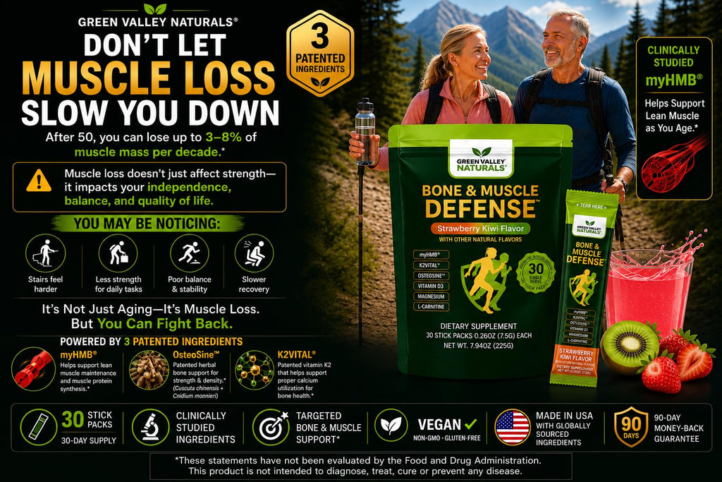 Green Valley Naturals Bone & Muscle Defense On-The-Go Stick, 30 Packs
