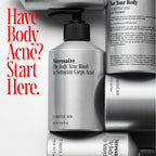 Nécessaire The Body Acne Wash. Medicated Clearing Cleanse. 2% Salicylic Acid, Niacinamide, Zinc PCA + Rosemary. Treat + Prevent Body Acne. Dermatologist-Tested. Non-Comedogenic. 250 ml