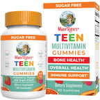 MaryRuth's Multivitamin Gummies for Teens | Vitamin D3, A, C, E, B6, B12, Zinc, Iodine, Biotin | Immunity | Tissue, Vision, & Skin Health | Vegan | Non-GMO | Sugar Free | Gluten Free | 60 Count
