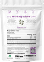 Micro Ingredients DIM+ Supplement 400mg for Men & Women | 240 Softgels with Pumpkin Seed Oil | Highly Bioavailable 7-in-1 Complex with Vitamin E, CDG, Broccoli & Black Pepper Extract