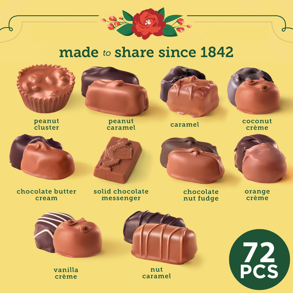 WHITMAN'S SAMPLER Assorted Milk & Dark Chocolate Candy Gift Box, 36 oz.