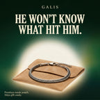 Galis Chain Bracelets For Men - Premium Stainless Steel Mens Bracelet, Silver Plated Non Tarnish Bracelet - This Snake Chain, Stylish Gift For Him 7.5"
