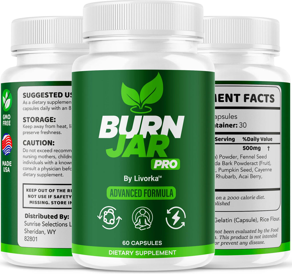 (5 Pack) Burn Jar Pro - BurnJar Pink Salt Capsules Pro, Official Advanced Formula Supplement Pills Natural Ingredients Reviews, 300 Capsules for 5 Months