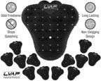 LVAP Urinal Screen Deodorizer (12-Pack) - Anti-Splash Urinal Cakes, Toilet Deodorizer, Urinal Screens for Commercial Restrooms, 5,000 Flushes, Citrus Scent