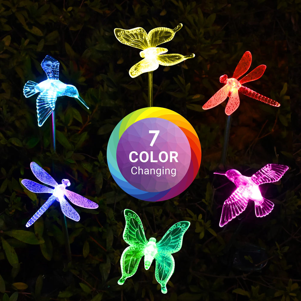 SOLPEX Solar Garden Lights Decor Butterfly Path Lights Outdoor Decorations