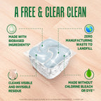 Cascade Free & Clear Dishwasher Pods, Dishwasher Detergent, Dish Detergent Soap, Unscented, 47ct