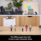 Polly Pocket x The Office Compact Playset 6 Character Dolls and 9 Accessories, Collectible Partnership Toy, Coffee Mug Exterior