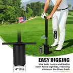 AugFir Golf Hole Cutter, Easy Digging 2 Sizes Golf Hole Cup, Golf Hole Digger for USGA Standard 4" & 6" Cups, Suitable for Golf Practice & Outdoor Gardening