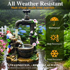 Solar Garden Gnomes Lights Outdoor Statues Yard Decorations Gifts for Mom