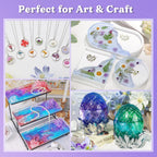 LET'S RESIN 1/2 Gallon Casting Epoxy Resin,Bubble Free & Crystal Clear Epoxy Kit,2 Part Resin and Hardener for Jewelry Making,Crafts,Art