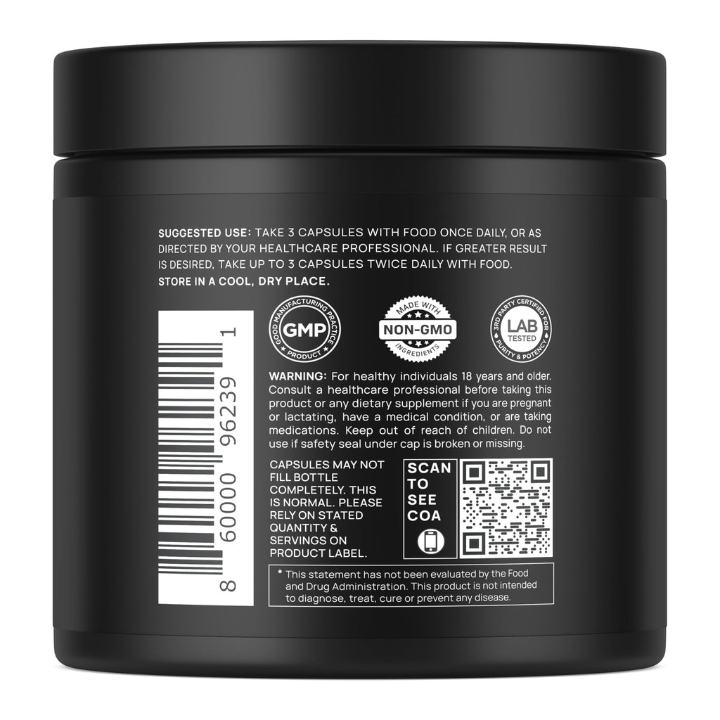 200x Strength Tongkat Ali for Men w. Fadogia Agrestis Extract - 10% Eurycomanone Longjack Highest Potency Fadogia Agrestis Tongkat Ali Supplement - Muscle Growth & Test Booster Pills for Men