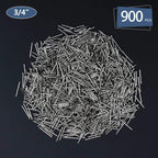 JEGONFRI 900PCS 3/4" Nickel Flat Head Nails for Hanging Pictures & Woodwork