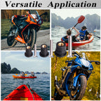WEDAMER 72 Pairs M4 M5 M6 Neoprene Well Nuts with Stainless Steel Screw M5 Rubber Well Nuts Kayak Brass Copper Bolts Well Nut Kit for Kayak Motorcycle Boat Marine Windscreen Accessories (M4 M5 M6)